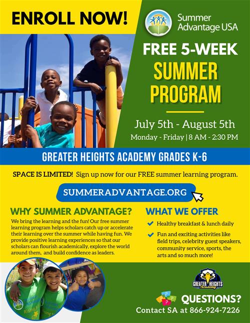 Greater Heights Academy Summer Advantage